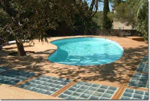 Pavés pour chauffage solaire piscine