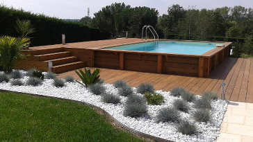 Intégration piscine en bois