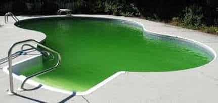 eau colorée dans votre piscine
