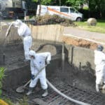 piscine en béton projeté